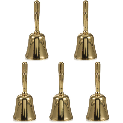 5 Count Hotel Bell Hand Held Ring For Service Decoration Restaurant 1