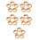 25Pcs Solid Natural Wood Bracelet Rings for Craft Making 7