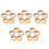 25Pcs Solid Natural Wood Bracelet Rings for Craft Making 5