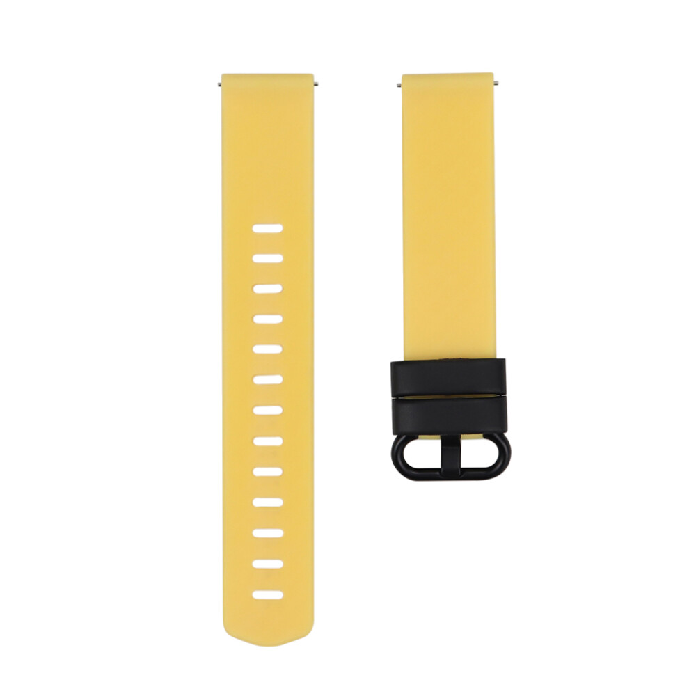 2Pcs Simple Watchband Flexible Replacement Band For Watch Yellow 3631485409148