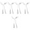 10Pcs Silver Angled Forks for Elderly Feeding Durable Stainless Steel 5
