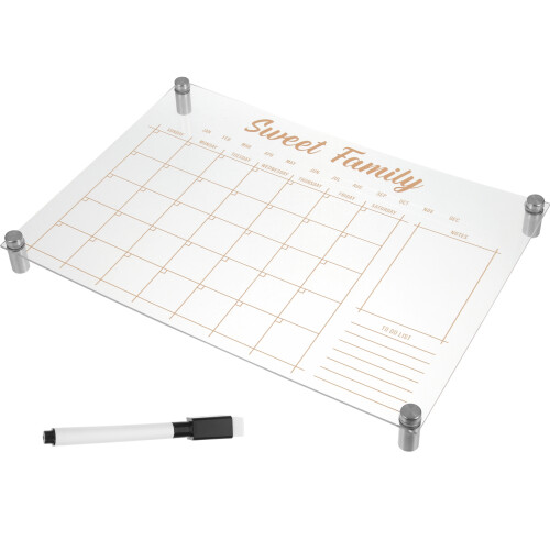 2 Sets White Board Dry Erase Erasable Whiteboard Planner For Desk 2