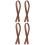 5pcs Bow String Buckles Rubber Band Tying Tools Archery Accessories For Bowstring Fixing Multi Functional Buckle Connection 5