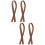 5pcs Bow String Buckles Rubber Band Tying Tools Archery Accessories For Bowstring Fixing Multi Functional Buckle Connection 7