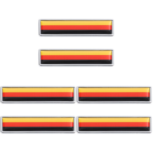 6Pcs Personalized Car Metal Decorative Stickers Multi- 1