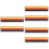 6Pcs Personalized Car Metal Decorative Stickers Multi- 6
