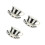 3Sets Black Ceramic Tea Cup Set with Saucer Smooth Edge Drinking Cups 8