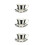 3Sets Black Ceramic Tea Cup Set with Saucer Smooth Edge Drinking Cups 5