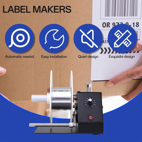 Automatic Label Rewinder Machine 180mm Diameter with Continuous Rewinding and 11Speed Adjustment 1