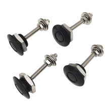 4Pcs Universal Quick Release Car Hood Pins Kit Black Push Button Bonnet Lock Clips