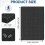 Pick and Pluck Foam Inserts 16x12x2  ShockAbsorbing Padding for Gun Case Tool Box Camera (4 Pack Black) 2