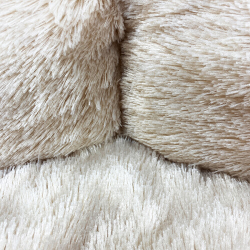 HugglePets (Medium) HugglePets Donut Plush Oval Dog Bed Check & Stone 1