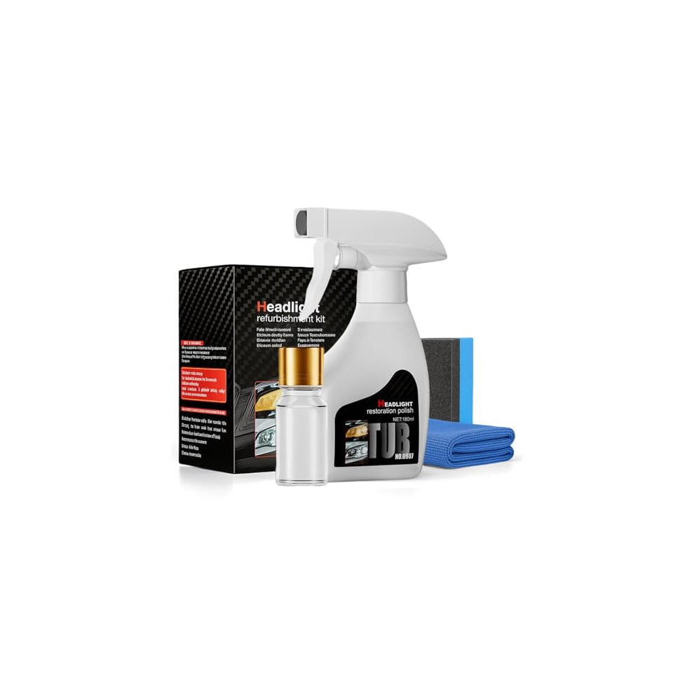 Headlight Restoration Kit For Cars, Removes Yellowing Oxidation And Scratches, 1 Set 9113335603028
