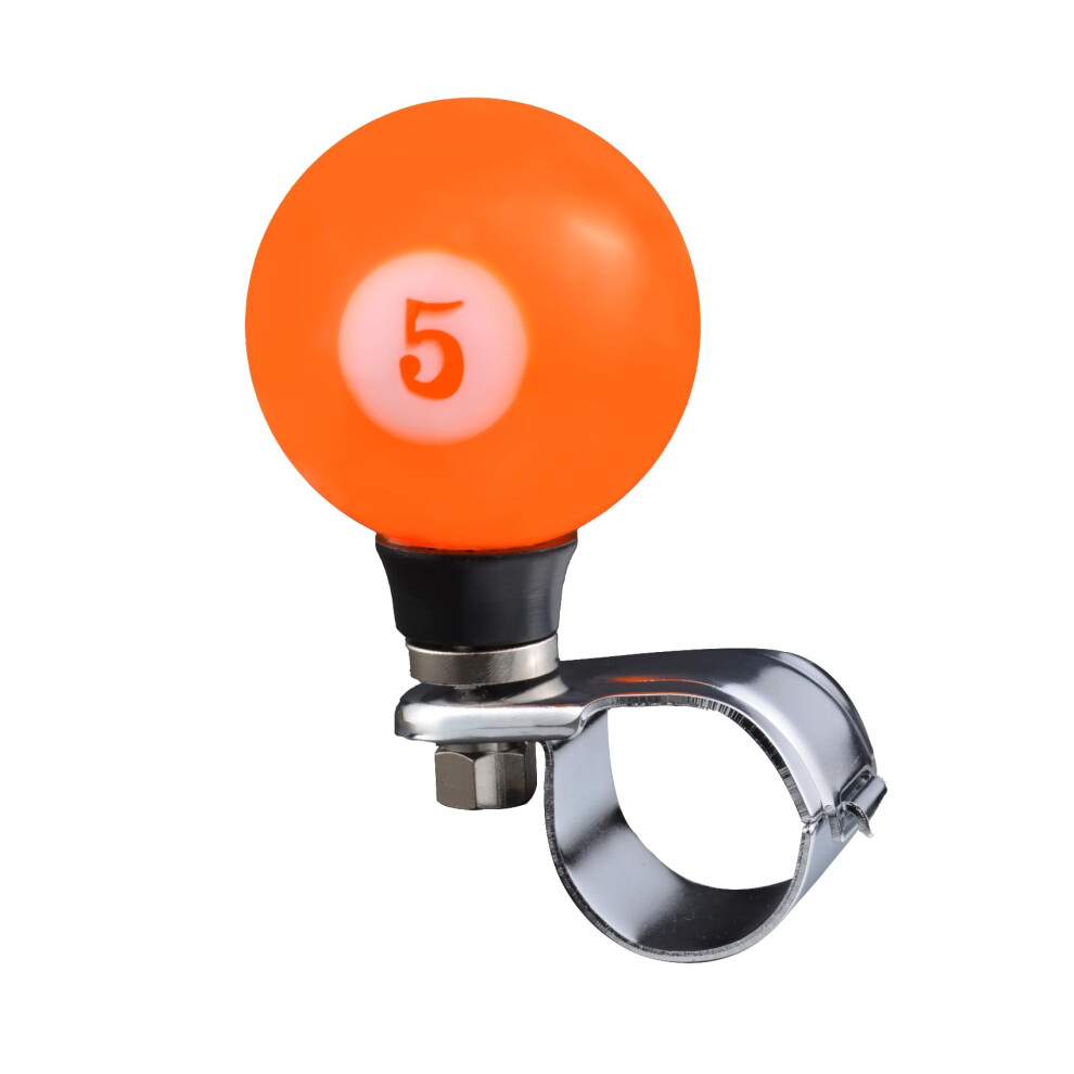 Steering Wheel Spinner Knob 360 Smooth Rotation Resin Booster For Cars And Trucks Orange 9070919793059