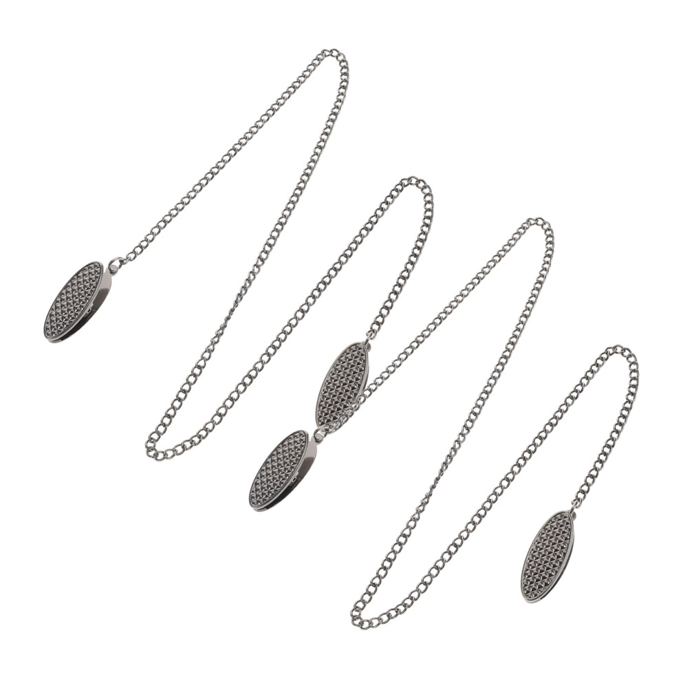 2pcs Zinc Alloy Bib Clips for Babies with Secure Grip, Stroller Napkin Holder for Travel Dining