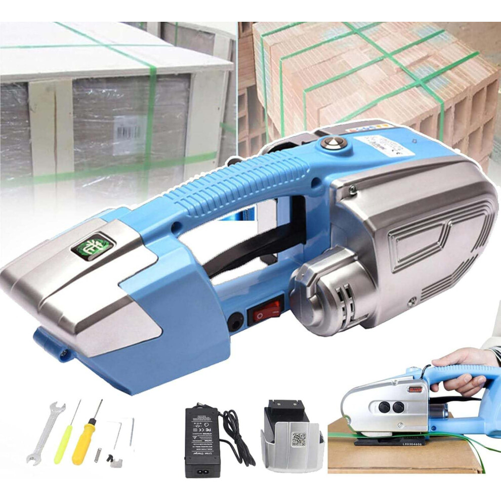Handheld Electric Strapping Machine 2800N With Automatic Welding And Cutting, Battery Powered Banding Tool For Pp Straps 9099447357533