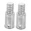 Extension Pole Adapter Tips 2 Pack, Durable Alloy Threaded Connector for Mop and Broom Handles 1