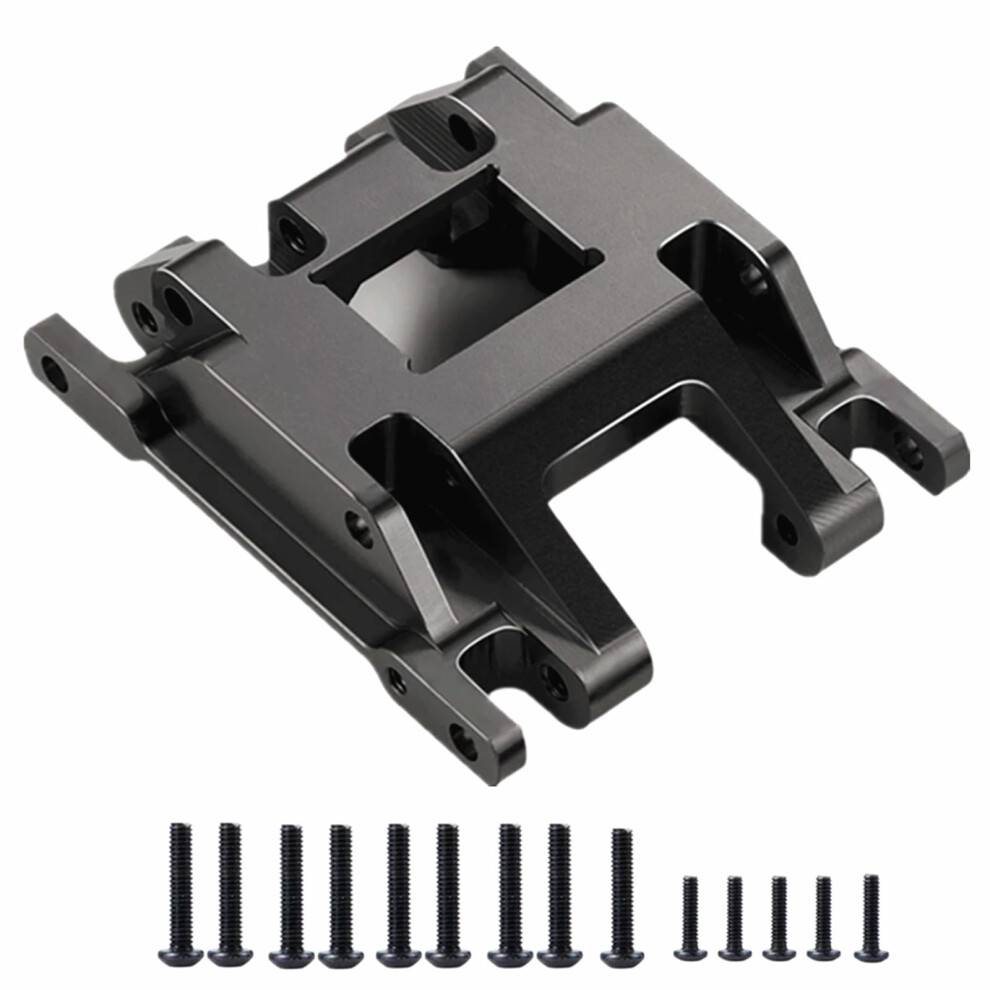 Aluminum Skid Plate Transmission Mount Upgrade For Trx4m Bronco Defender 1/18 Rc Crawler Black 9113335603493