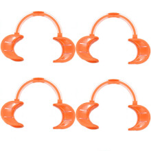 Dental Cheek Retractor 4 Pack C Shape Silicone Mouth Opener for Teeth Whitening and Photography