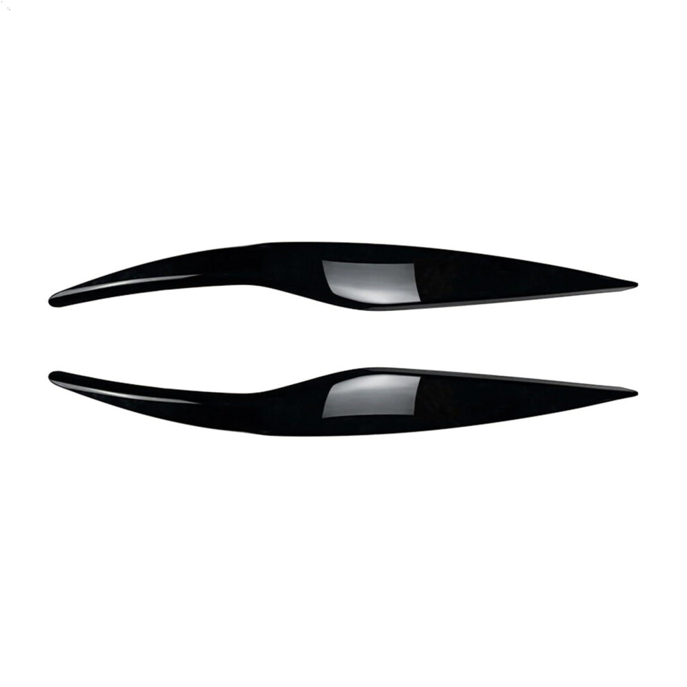 Glossy Headlight Eyebrow Trim Headlamp Eyelid Cover For Ford Fiesta Mk6 20082012 Black 9070919793684