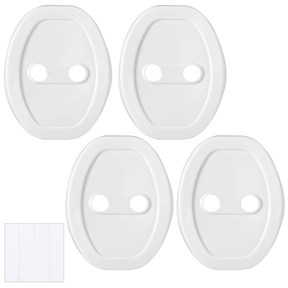 4 Pcs Car Door Lock Cover Silicone Latch Protector Rustproof Silent Shock Absorption Universal Fit 9113335603691