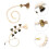 8Pièces Accessoire Beige Pour Training Stimulation Intérieure 10