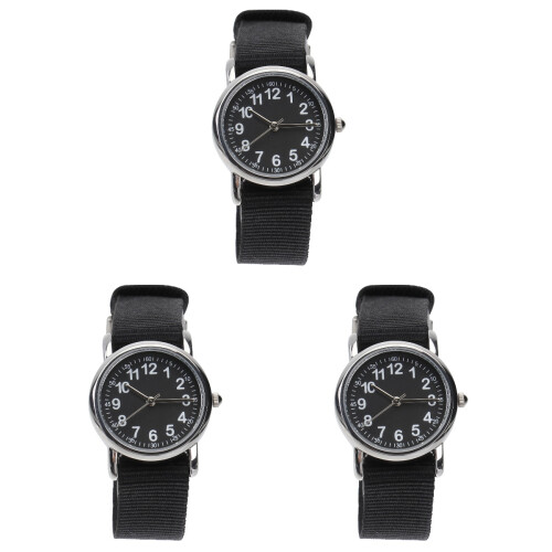 3Pièces Enfants Étanches Noir Style Quartz 1