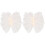 2Pièces Décor Cheveux Beige Voile Design Élégant 3