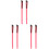 6Pièces Brosses Yeux Sourcils Rosées Usage 4