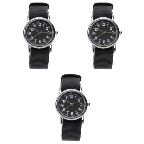 3Pièces Enfants Étanches Noir Style Quartz 2