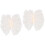 2Pièces Décor Cheveux Beige Voile Design Élégant 5