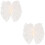 2Pièces Décor Cheveux Beige Voile Design Élégant 7