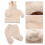 2Ensembles Pyjamas Beige Pour L’hiver Et Détente 9