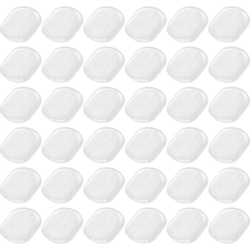 200Pièces Protections Clips Boucles D'oreilles PVC Transparent Simple