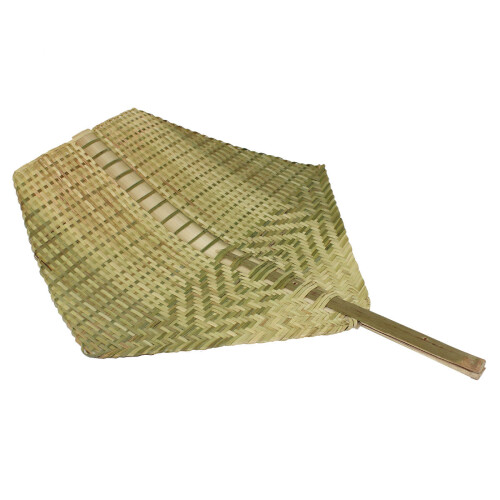 2Pièces Éventail Main Vert Bambou Pour Été