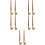 10Pièces Porte-Plume Bois Et Métal Multi-Couleurs 9