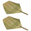 2Pièces Éventail Main Vert Bambou Pour Été 5