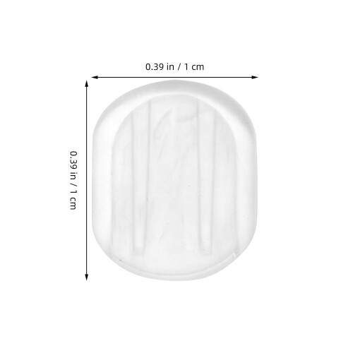 200Pièces Protections Clips Boucles D'oreilles PVC Transparent Simple 2