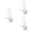 3Pièces Ornements Suspendus Étoile Décoration 6