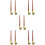 10Pièces Porte-Plume Bois Et Métal Multi-Couleurs 10