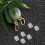 200Pièces Protections Clips Boucles D'oreilles PVC Transparent Simple 7