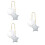 3Pièces Ornements Suspendus Étoile Décoration 7