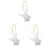3Pièces Ornements Suspendus Étoile Décoration 2