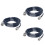 3Pièces Câble Rg58 Bnc À Noir Antenne Basse Atténuation 6
