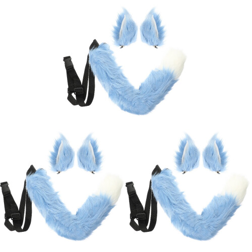3Sets Fox Themadieren Oorclips Met Feestdecor 1