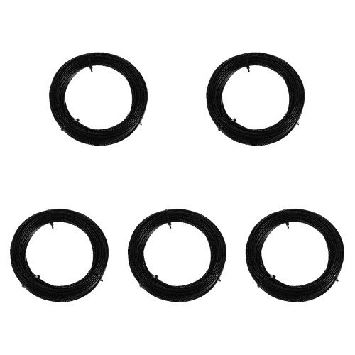 5Pièces Câble Inoxydable Noir PVC Robuste Pour Jardin 1