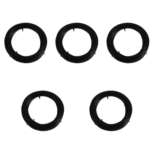 5Pièces Câble Inoxydable Noir PVC Robuste Pour Jardin 2