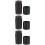 3Pièces Tampons Balle Golf PP Noir Réutilisable Portable 10