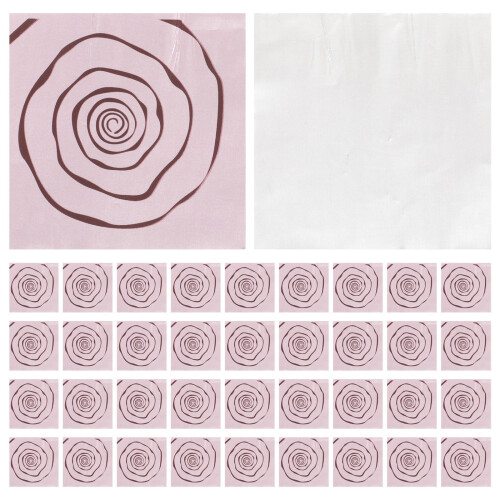 400Pièces Papier Aluminium Rose Bonbons