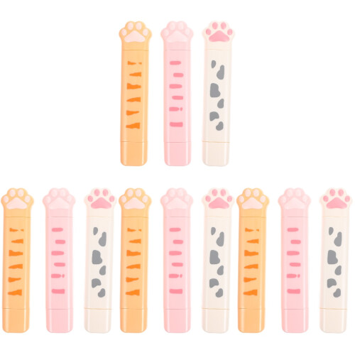 12Pièces Rubans Adhésifs De Correction Confortables Multicolores 1